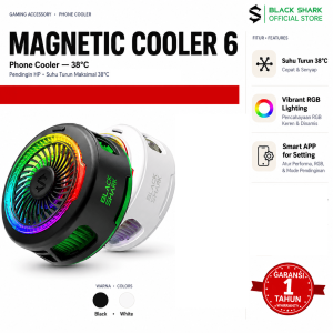 Black Shark Magnetic Cooler 6 - Phone Cooler | 38°C Temp Drop | ≤25dB Quiet | Smart APP Control