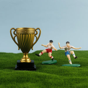 YF FIFA World Cup plastic simulation championship trophy football themed cake dress Mini gold model ornament FY