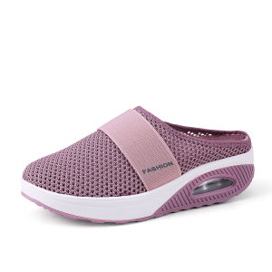 Genuine Leather Sandals for Women Fashion Wedges Heel Platform Women Shoes Breathable Non-slip Lightweight Shoes Loafers