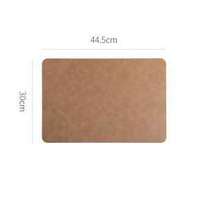 Placemats Leather Heat Resistant Washable for Dining Table Mats Non-Slip Stain Resistant Placemat,Faux Leather Table Mat Coffee Mat Kitchen Place Mat Heat-resistant Non-slip Washable Heat-insulating