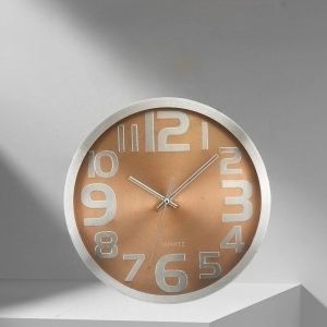 Sacesr Minimalist Modern Wall Clocks Living Room Minimalist Numbers Round Metal Frame Silent Wall Clocks Bedroom Office Home Decoration 9R3H1