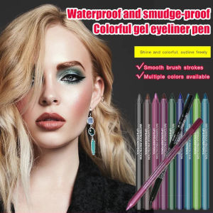 Gel Eyeliner / Liquid Eyeliner / Waterproof Smudge-proof / Highly Pigmented 14 Colors / For Women Daily Use