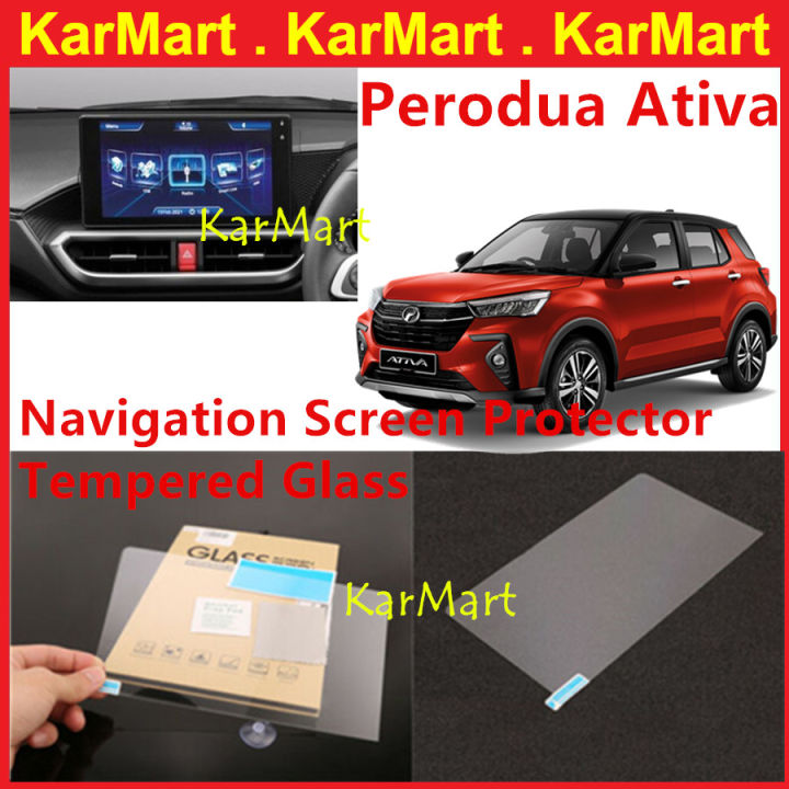 Perodua Ativa 2021 2022 2023 2024 Head Unit Navigation Screen Protector Tempered Glass Latest