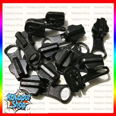 12 pcs Kepala Resleting jaket 5 Vislon no 5 (Gigi Kasar)kepala resleting murah/kepala jaket bolak balik
