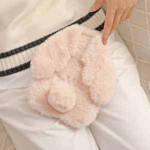 Túi chườm nóng lạnh bụng kinh đa năng 500ml có lớp vải nhung - Thỏ Có Cánh đáng yêu