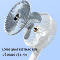 Quạt tích điện mini 4 in 1, quạt cầm tay mini kẹp bàn 3 tốc độ gió, làm mát cực nhanh, không gây tiếng ồn, sạc USB nhỏ gọn tiện lợi. Bảo hành 12 tháng. 