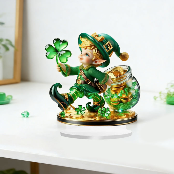 Bluethy%20St%20Patrick%20Day%20Centerpiece%20Tabletop%20Festival%20Decoration%20St%20Patrick's%20Day%20Acrylic%20Table%20Sign%202d%20Irish%20Shamrock%20Leprechaun%20Ornament%20for%20Home%20Office%20Desk%20Shelf%20Decor%20Festive%20Indoor%20Decoration%20Gift%20-%20Image%204