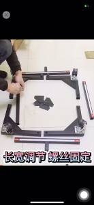 WXD 4 Foot Wheel Adjustable Washing Machine Base Refrigerator Holder Round Tube Type cket Stand