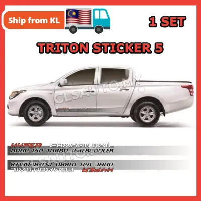 MITSUBISHI TRITON No.5 Design Sticker Body - Car Side Body Sticker Lining Pelekat Triton Stiker 4x4