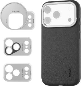 NEEWER Phone Case Cage for iphone 17 Pro/Pro Max Modular Protective Heavy Duty TPU/PC Phone Cover with 67mm Filter Ring
