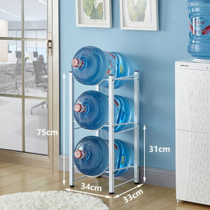 JOTO 3/4/5 Layer Water Gallon Rack Steel Stand Mineral Water Rack Stand Round Water Dispenser Stand Rack