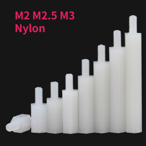 M2 M2.5 M3 PCB Motherboard White Plastic Nylon Hex Hexagon Spacer Column Standoff