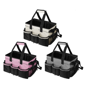 Innovative Cleaning Tool Storage Bag Organizers with Adjustable Straps for Convenient Handheld Or Crossbody Carrying