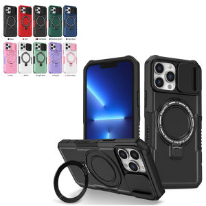 💯【Phone Case】+FREE Shipping 💯Ring Holder Phone Case For iPhone 15 14 13 12 11 Pro Max 14 15 Plus Anti drop Protective sleeve Equipped with side anti slip device Equipped with magnetic suction ring bracket