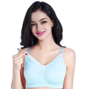 Large Size Nursing Bra Front Opening Button Antioverflow Adjustable Maternity Bra Polyurethane Bra