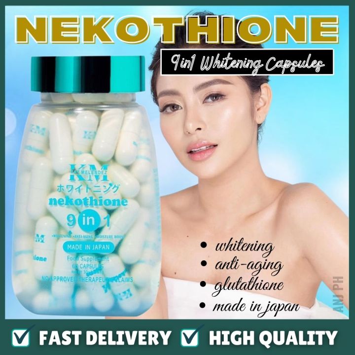 glutathione by kath melendez Nekothione 9 in 1 Glutathione Collagen by Kat Melendez - 60 Capsules main image 1
