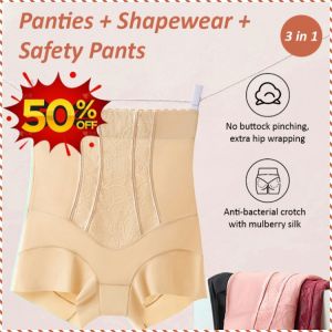 Shapewear Light and Thin Powerful Girdle Shapewear Panties Lace Jacquard Health Breathable and Non-stuffy