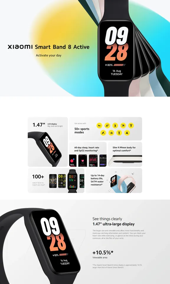 Xiaomi Smart Band 8 Active  Authorized Xiaomi Store PH Online