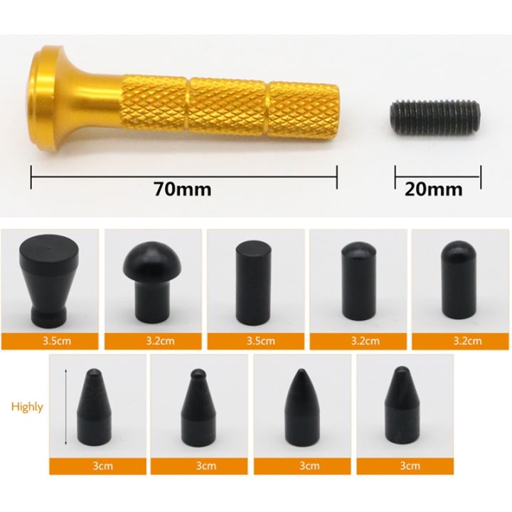 KAweNRCar Body Paintless Dent Kits Aluminum Dent Repair Pen with 9