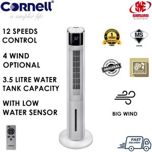 Cornell DC MOTOR Tower Fan Air Cooler 3.5 Litre Water Tank CTFC4200DCR [ Reday Stock ]