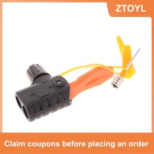 【ZTOYL】 1PC xe đạp bơm vòi phun Adapter TPU cho máy bơm cho bơm phồng Xe Đạp Bóng Hose Adapter kép đầu bơm phụ kiện