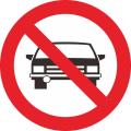 RAMBU MOBIL DILARANG MASUK DI4METER 60CM, DI4METER EMP4T PULUH LIM4 CM PLAT ACP 3 MM -SafetyTools7. 