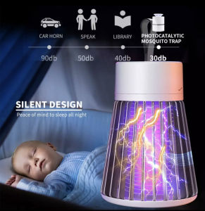 [SG SELLER] USB Electric Mosquito Killer Lamp Pest Anti Fly Trap Bug Mosquito Lamp Insect Killer Zapper Insect Repellent UV LED Light