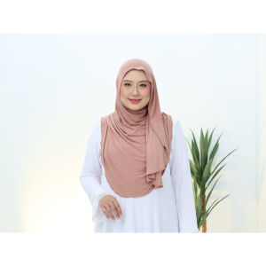 Instant Shawl Rama Ironless Kain Cotton Jersey Tudung Shawl With Inner Raya Hijab Terbaru Ready Stok