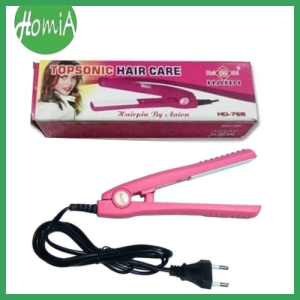 Catokan Rambut Mini HAIDI Topsonic HD-768 Hair Care Iron Straight Alat Pelurus Rambut Mini -HOMIA