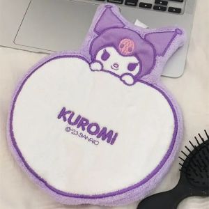 Kawaii Sanrio อะนิเมะ Hobby ของฉัน Melody Kuromi Cinnamoroll การ์ตูนผ้าขนหนูมือ Coral Velvet ผ้าฝ้าย