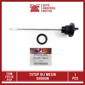 Tutup Oli Mesin Shogun + O Ring (PSP) Oil Level Colokan Stik Oli Atas Hitam Besi Shogun R Smash New