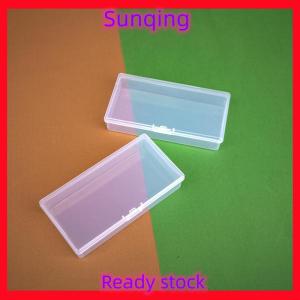 SQ Stationery [Flash Sale] Nail Art Rectangle Plastic Transparent Jewelry Storage Box Nail Rhinestone Brush Pen Buffer Grinding Files Container Case