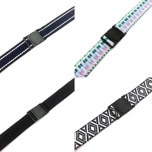 Comfortable Mens Woven Belt with Nylon Webbing and Auto Slide Buckles for Fishing and Training