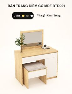 FREESHIP HCM - Bộ Bàn Trang Điểm + Gương + Ghế Ngồi Tatana BTD001 - có thiết kế theo yêu cầu