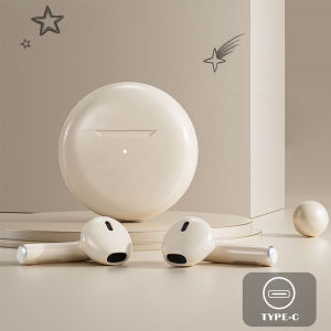 SUTU Kartun TWS Headphone Bluetooth Nirkabel Headphone Kontrol Sentuh Headphone Olahraga Bass Stereo 9D
