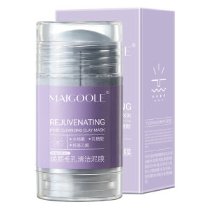 Best Buy!✨MALGOOLE Solid Cleansing Mud Mask* Solid Sticky Pore Cleansing Stick*Deep Cleansing* Gently Clean Pores*Balance Water & Oil Mud Mask*Pore Salicylic Acid Mud Mask* Solid Spreader Mask Portable