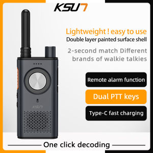 KSUN Walkie Talkie M8 8W Power 5KM long range Walkie Talkie 4000mAh fast copy frequency 400-470MHZ