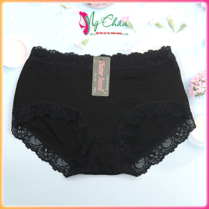 Quần Lót Thun Lạnh Phối Ren Thái Lan SISTER HOOD 786 Chíp Nữ Pha Gấm Cạp Cao Mềm Mại Ôm Mông Thông Hơi - Hàng Nhập Khẩu - Mỹ Châu Shop