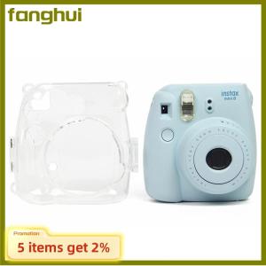 fanghui Fujifilm Instax Mini 8 8+ 9 Film Instant Camera Clear Hard Case Bag Cover
