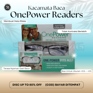 Kacamata Baca One Power Original Plus Auto Focus Adjusment Ajaib Anti UV Blueray Pria Dan Wanita