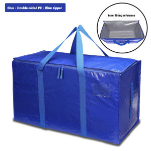 Large PE Storage Bag Thickly Woven Material High Quality Solid Practical Large Capacity Clothing Quilt Organizer