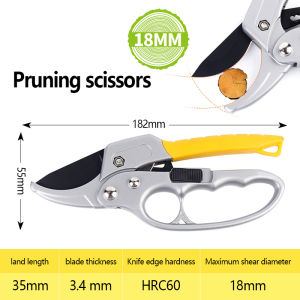 SK5 Heavy Duty High Carbon Pruning Shears Gardening Tools Ebranch cutter Gunting Pokok Bunga Pemotong Dahan Gardening Plant Branches Trimmer Hand Pruner Cut Fruit Picker Garden Tools