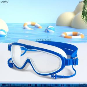 [COD] CAHNG แว่นตาว่ายน้ำกรอบใหญ่สำหรับเด็กพร้อมที่อุดหูแว่นตาว่ายน้ำป้องกันการเกิดฝ้าสำหรับเด็กแว่นตาว่ายน้ำสำหรับเด็กผู้ชายเด็กผู้หญิงแว่นตาว่ายน้ำชายหาด