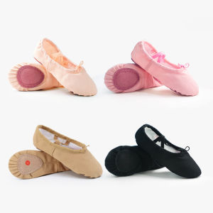 ballet Lace-up shoes Dance Ballet Shoes Stretching dance slippers Cloth Flats Canvas Dancing Sneaker For Adults Kids