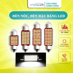 LED trần ô tô C5W canbus mạch đỏ gắn nóc nội thất xe biển số full size 31mm 36mm 39mm 41mm chip 3014