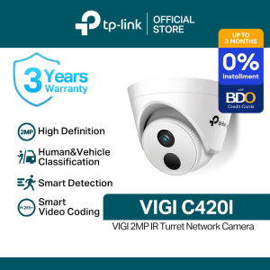 TP-Link Official Store | VIGI C420I | 2MP Full HD IR Turret Home Security Network CCTV Camera Connect to Cellphone