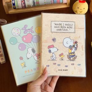 AllGIFT Snoopy Illustration B5 Notebook To Do List Hard Shell Daily Planner Multi Functional 2026 Agenda Book Gift