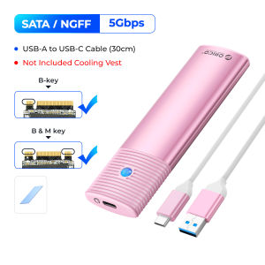 เคส SSD ORICO 10Gbps NVMe M2 SSD NGFF B Key M + B เคสคีย์สำหรับ PCIe SATA เป็น USB เคส SSD สำหรับฮาร์ดไดรฟ์เสริม M-Key เคส SSD