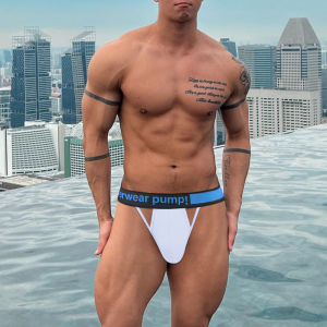 CMENIN ปั๊ม 3 ชิ้นใหม่ผ้าฝ้ายผู้ชายทองและจีสตริงกางเกงผู้ชายสบาย Stringi ผู้ชายชุดชั้นในจ็อกสแตรปกางเกงชั้นในที่มีคุณภาพสูง MP259