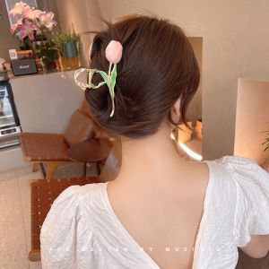 Fairy Tulip Back of The Head Hair Clip Female Sunshine Shark Clip Large Hair Accessories Beauty